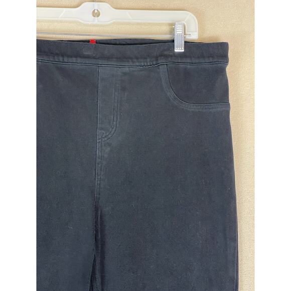 Spanx Pants Womens 1X Black Jean-Ish Ankle Leggings High Rise Stretch Pull On - Picture 2 of 13